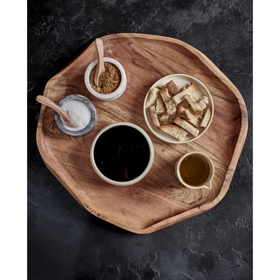 Pomax Plateaux-SAVANNA - plat - bois d'acacia - L 37 x W 34,5 x 2,5 cm - naturel