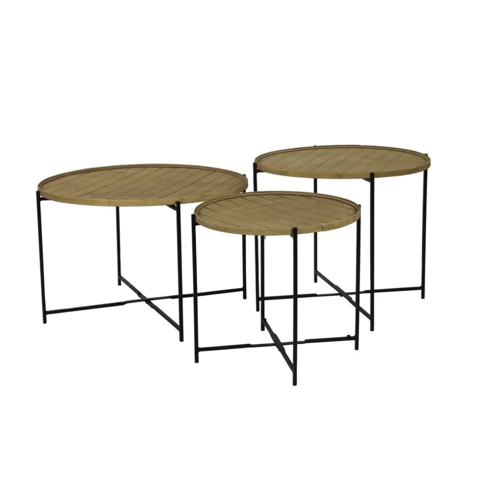 Pomax Concepts Modulaires-SHADOW - plateau S - bambou / bois - DIA 45 x H 2 cm - naturel