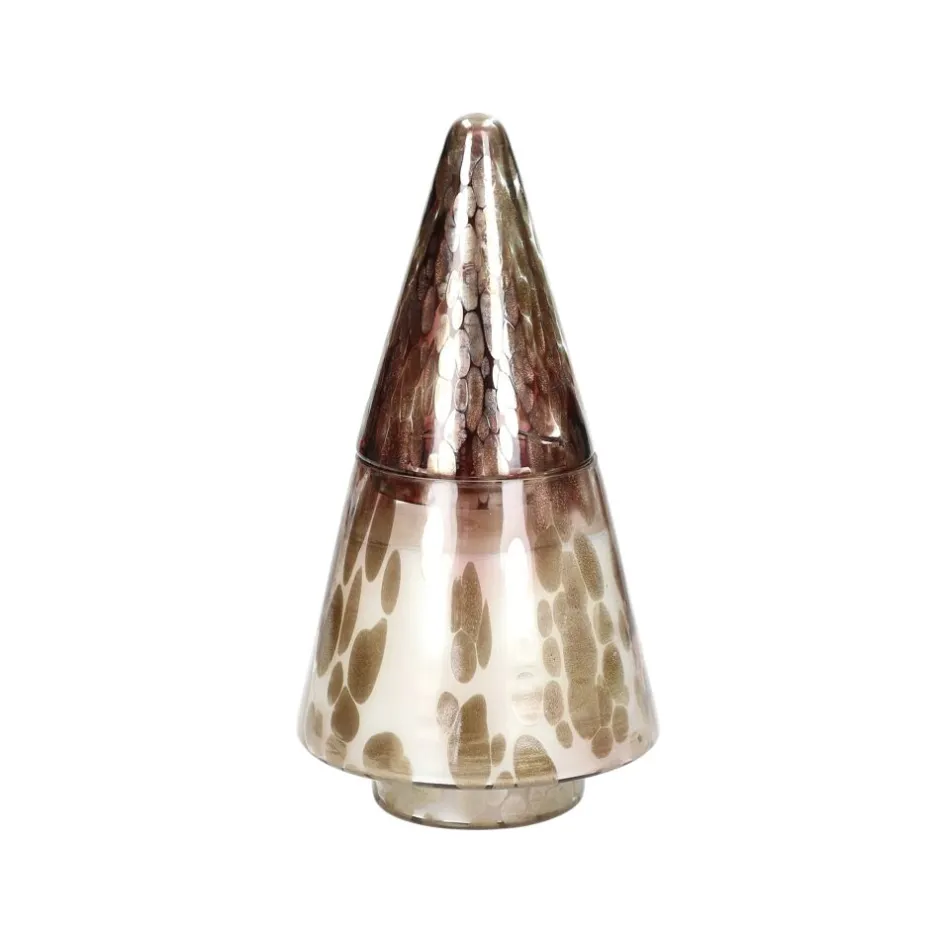 Pomax Senteurs-SPICCOLI - bougie parfumée - verre / cire - DIA 13 x H 25 cm - noir