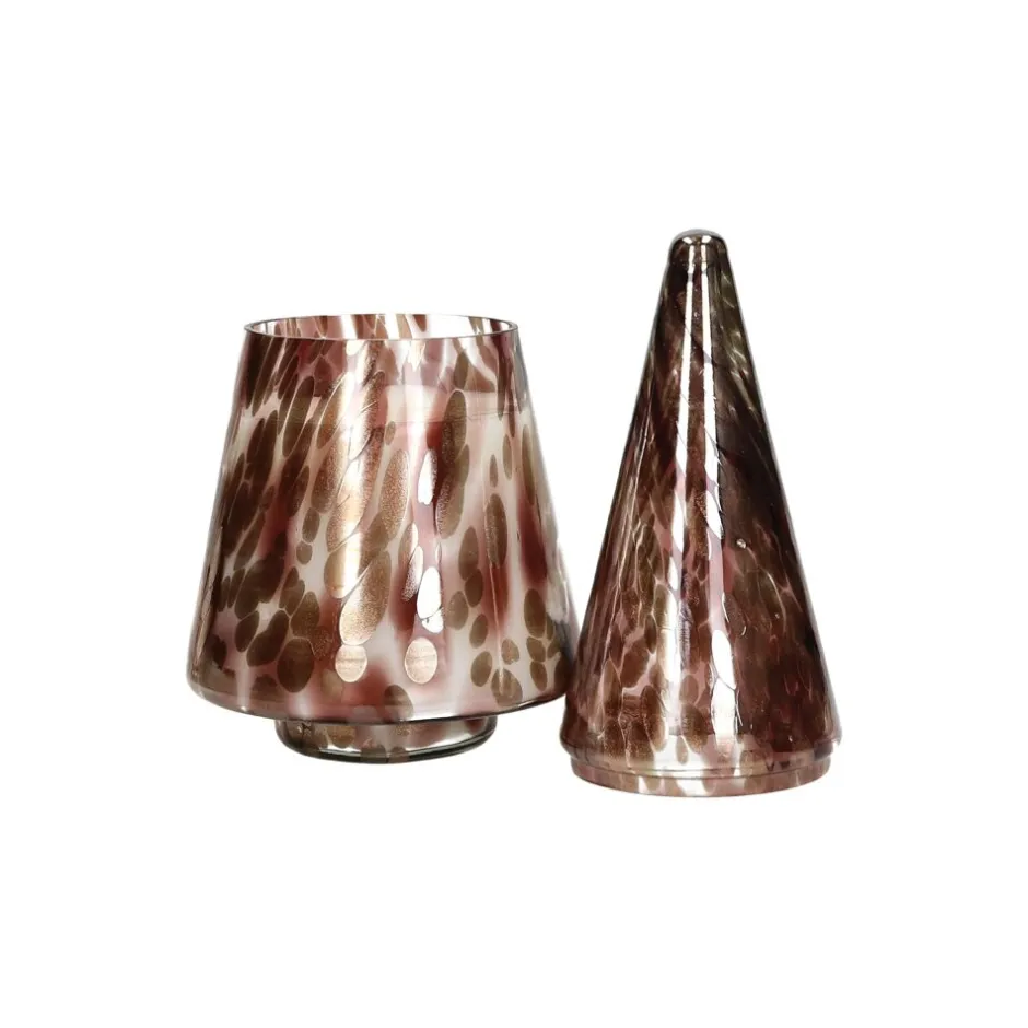 Pomax Senteurs-SPICCOLI - bougie parfumée - verre / cire - DIA 16,5 x H 38 cm - noir