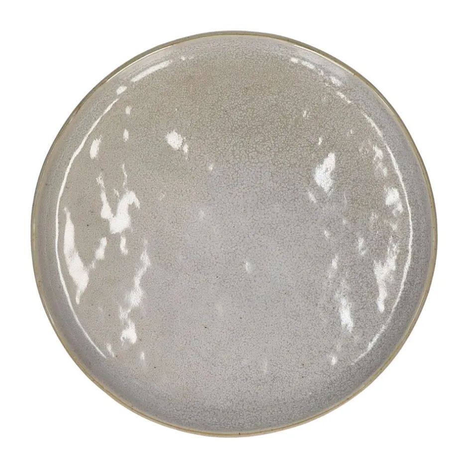 Pomax Vaisselle-SPIRO - assiette à dessert - grès - DIA 21 cm x H 1,5 cm - coquillage