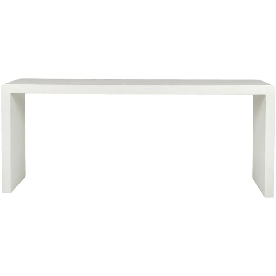 Pomax Consoles-VERONA - console - enduit à la chaux - L 180 x W 45 x H 76 cm - blanc cassé