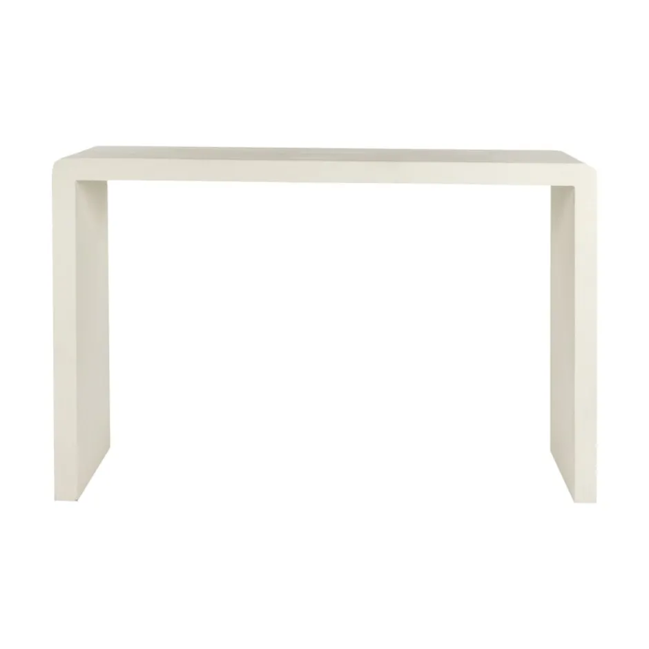 Pomax Consoles-VERONA - console - enduit à la chaux - L 120 x W 40 x H 80 cm - blanc cassé