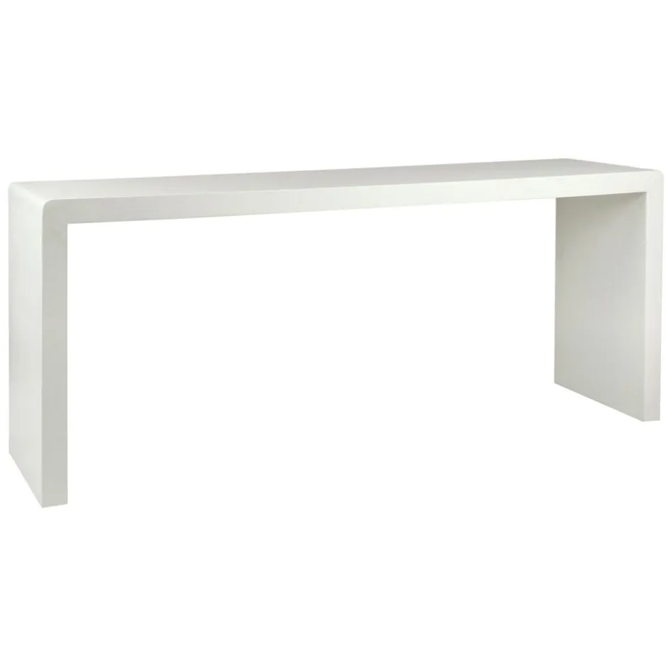 Pomax Consoles-VERONA - console - enduit à la chaux - L 180 x W 45 x H 76 cm - blanc cassé