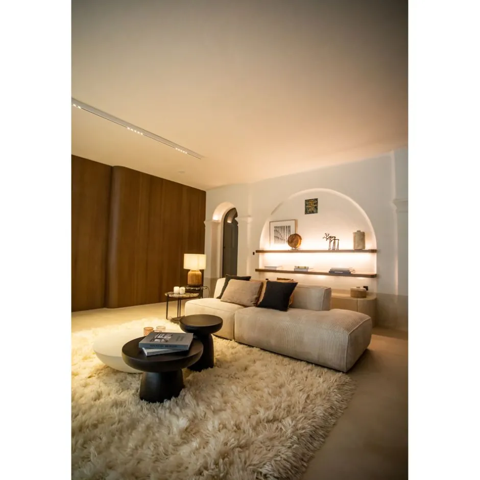 Pomax Tapis-VIAREGGIO - tapis - laine lincoln / coton - L 350 x W 250 cm - blanc