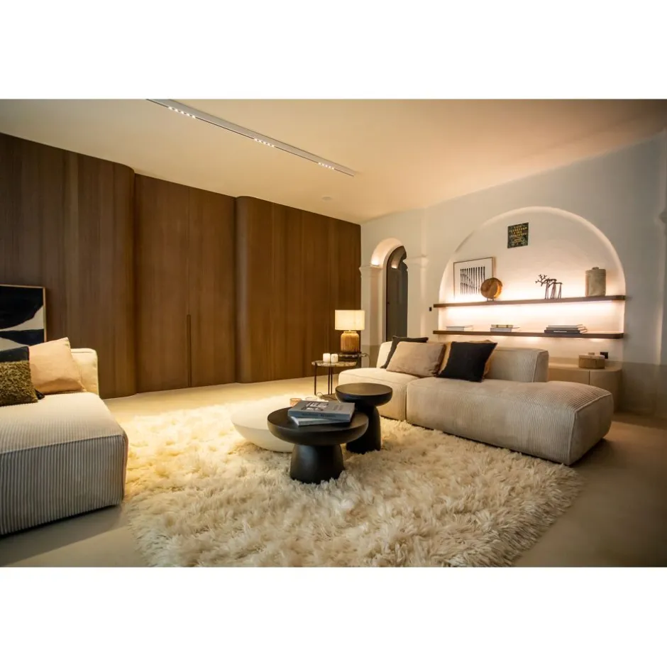 Pomax Tapis-VIAREGGIO - tapis - laine lincoln / coton - L 350 x W 250 cm - blanc
