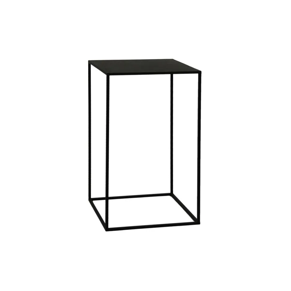 Pomax Consoles-ZEN - sellette - métal - L 46 x W 46 x H 78 cm - noir